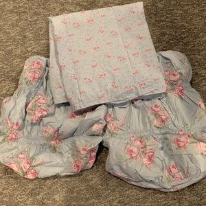 Simply shabby chic shams and curtain